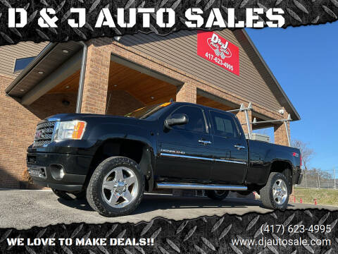 2011 GMC Sierra 2500HD for sale at D & J AUTO SALES in Joplin MO
