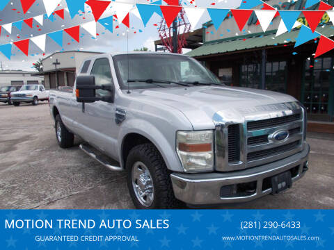 2009 Ford F-250 Super Duty for sale at MOTION TREND AUTO SALES in Tomball TX