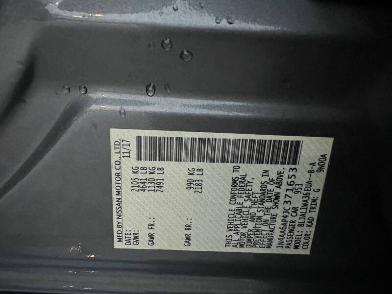 2018 Nissan Maxima 3.5 SR