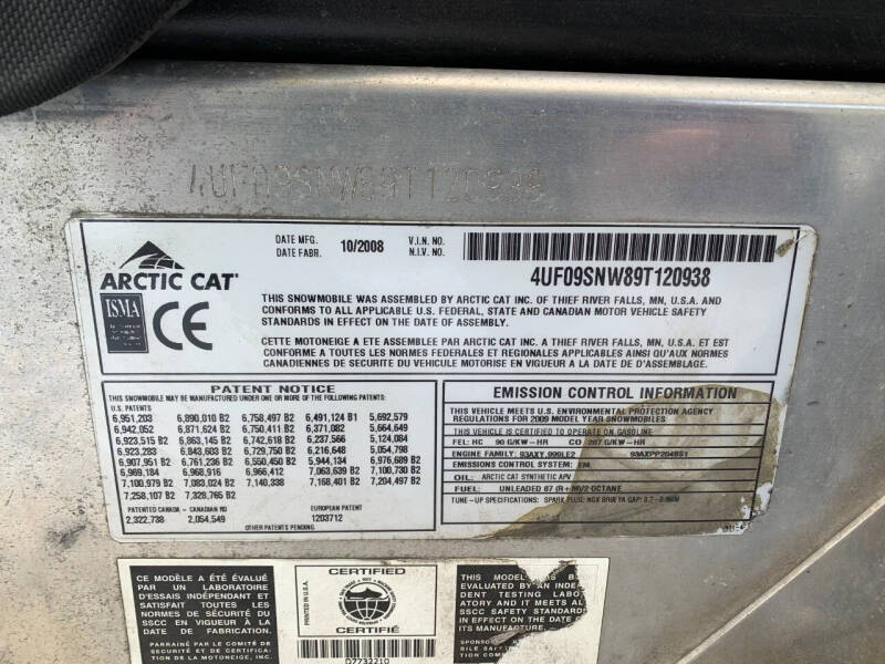 2009 Arctic Cat F1000