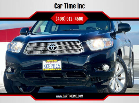 2010 Toyota Highlander Hybrid for sale at Car Time Inc in San Jose CA