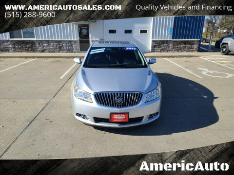 2013 Buick LaCrosse for sale at AmericAuto in Des Moines IA