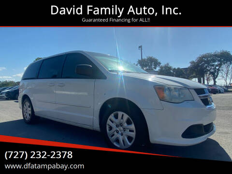 2013 Dodge Grand Caravan for sale at David Family Auto, Inc. in New Port Richey FL