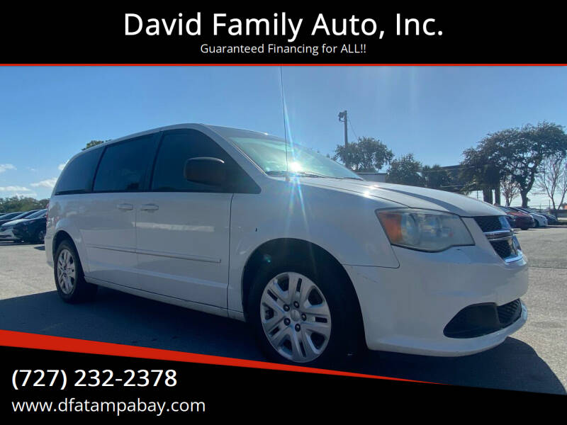 2013 Dodge Grand Caravan for sale at David Family Auto, Inc. in New Port Richey FL