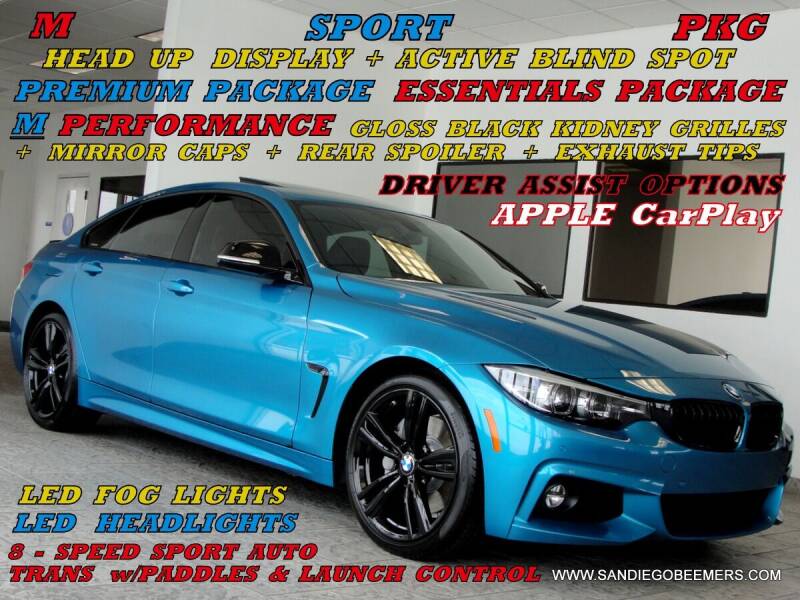 2018 BMW 4 Series for sale at SAN DIEGO BEEMERS in San Diego CA