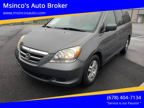 2007 Honda Odyssey for sale at Msinco's Auto Broker in Snellville GA