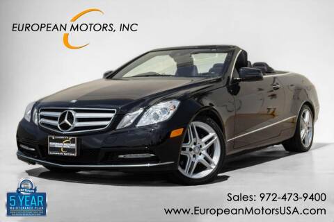 2013 Mercedes-Benz E-Class for sale at European Motors Inc in Plano TX
