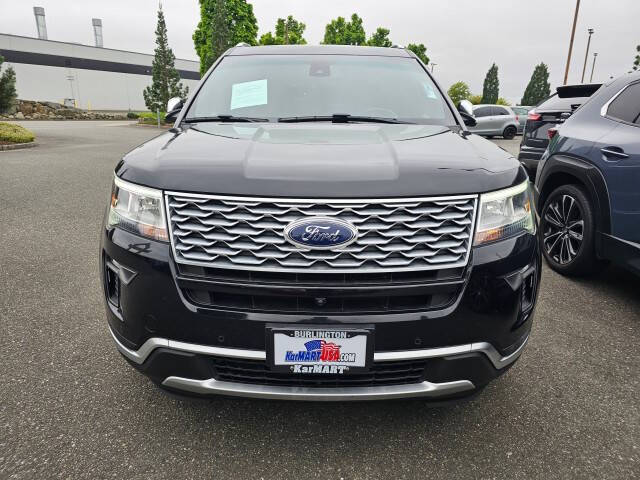 Used 2019 Ford Explorer Platinum with VIN 1FM5K8HT0KGA73677 for sale in Burlington, WA