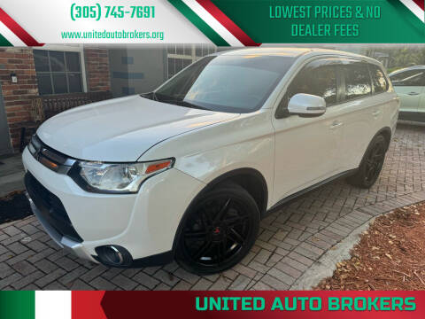 2015 Mitsubishi Outlander for sale at UNITED AUTO BROKERS in Hollywood FL