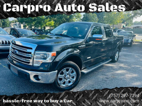 2013 Ford F-150 for sale at Carpro Auto Sales in Chesapeake VA