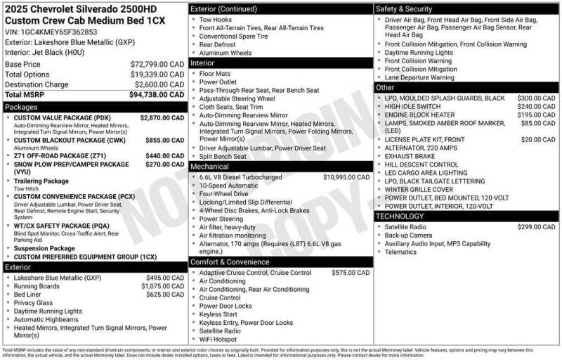 2025 Chevrolet Silverado 2500HD