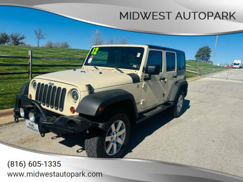 2012 Jeep Wrangler Unlimited for sale at Midwest Autopark in Kansas City MO