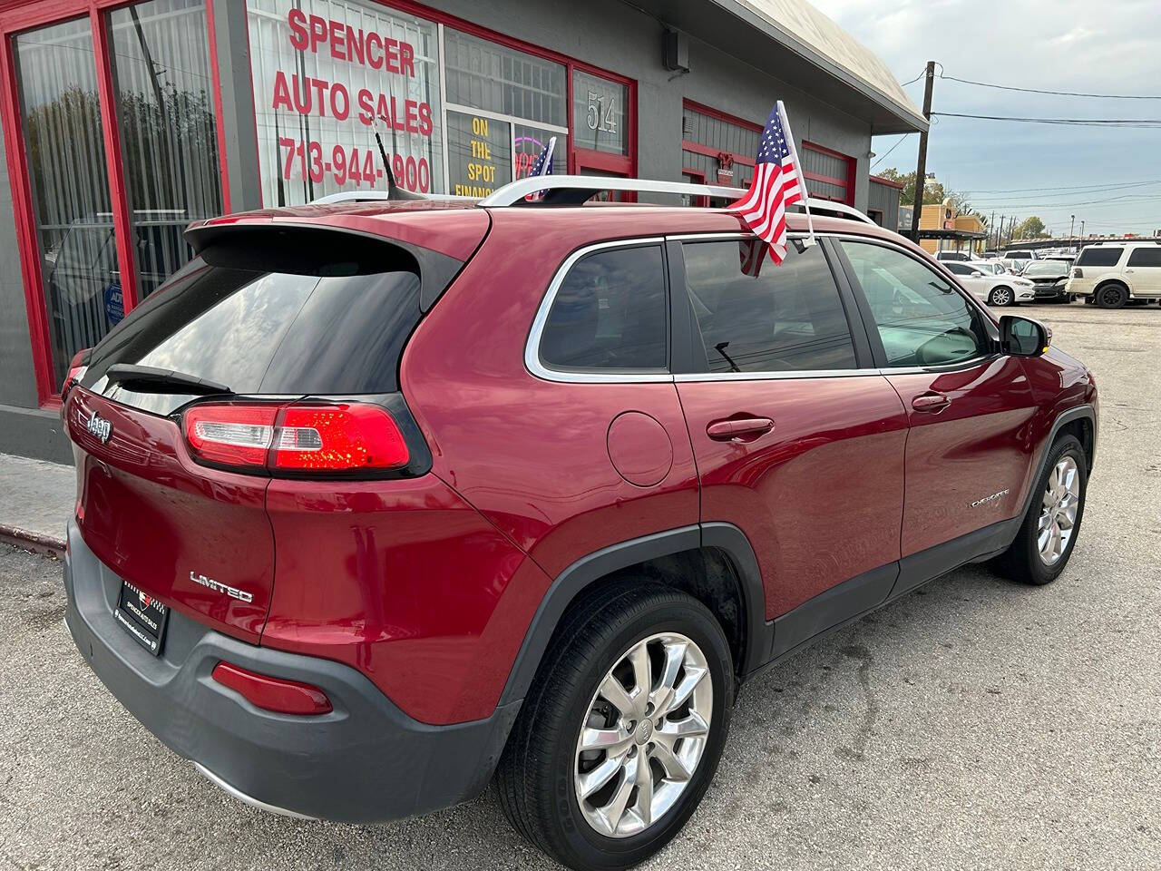 2017 Jeep Cherokee for sale at SPENCER AUTO SALES in South Houston, TX