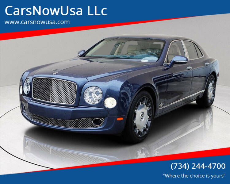 2013 Bentley Mulsanne for sale at CarsNowUsa LLc in Monroe MI