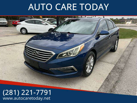 2015 Hyundai Sonata for sale at AUTO CARE TODAY in Spring TX