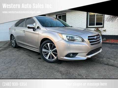 2017 Subaru Legacy for sale at Western Auto Sales Inc in Farmington Hills MI