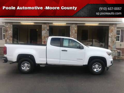 2016 Chevrolet Colorado for sale at Poole Automotive in Laurinburg NC