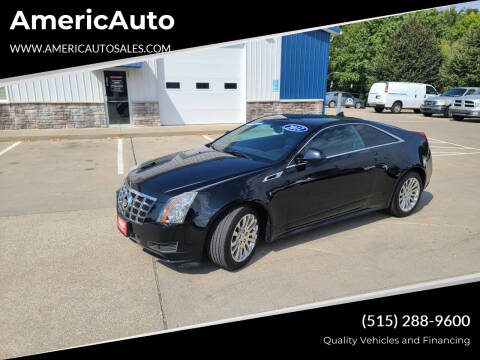 2012 Cadillac CTS for sale at AmericAuto in Des Moines IA