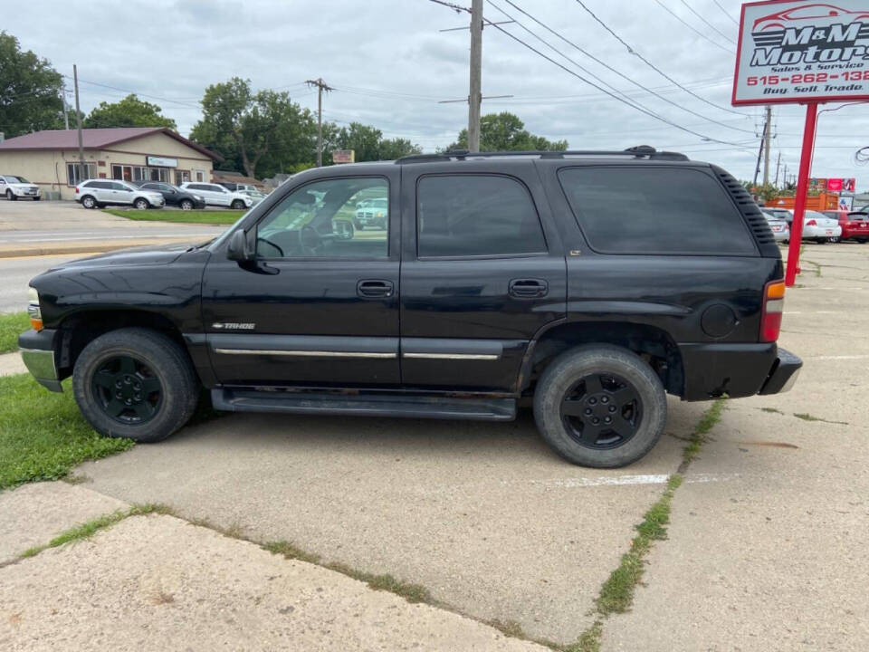 2002 Chevrolet Tahoe for sale at M & M Motors in Des Moines, IA