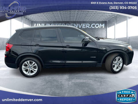 2017 BMW X3 for sale at Unlimited Auto Sales in Denver CO