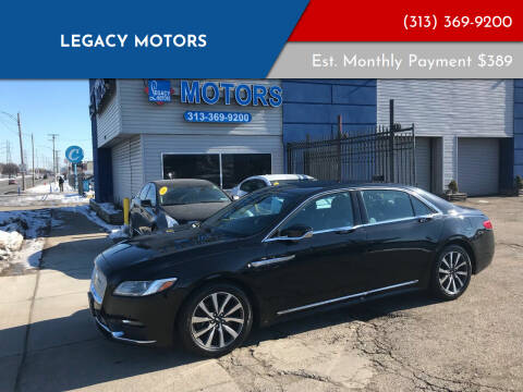 2017 Lincoln Continental for sale at Legacy Motors in Detroit MI