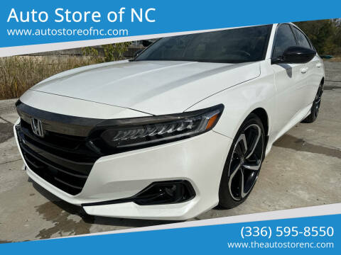 2022 Honda Accord for sale at Auto Store of NC in Walnut Cove NC