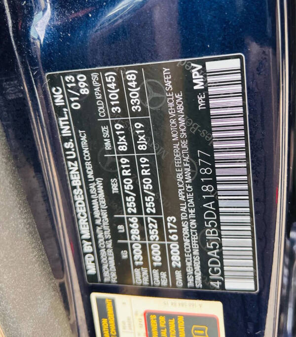 2013 Mercedes-Benz M-Class ML 350