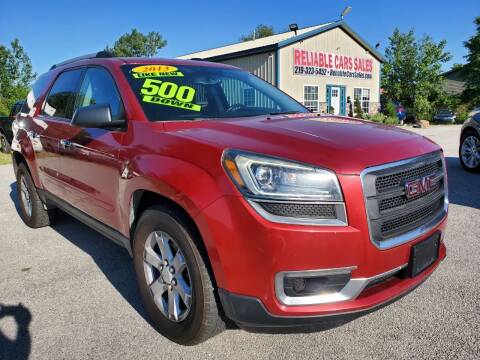 2013 GMC Acadia for sale at Reliable Cars Sales in Michigan City IN