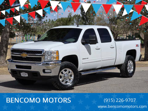 2013 Chevrolet Silverado 2500HD for sale at BENCOMO MOTORS in El Paso TX