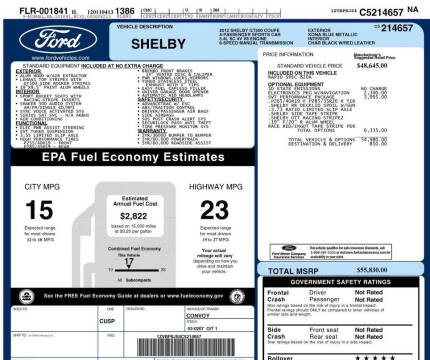 2012 Ford Shelby GT500