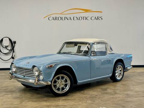 1967 Triumph TR4 for sale at Carolina Exotic Cars & Consignment Center in Raleigh NC