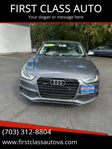 2015 Audi A4 for sale at FIRST CLASS AUTO in Arlington VA