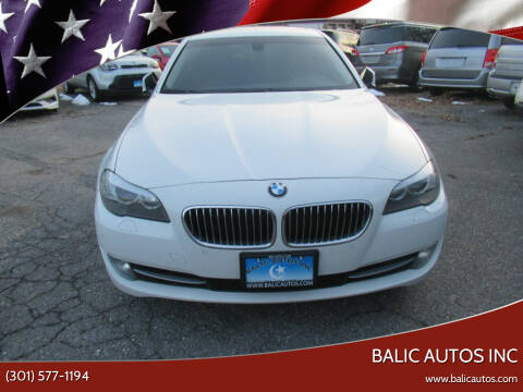 2013 BMW 5 Series for sale at Balic Autos Inc in Lanham MD