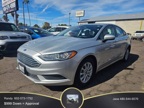 2017 Ford Fusion for sale at 999 Down Drive.com powered by Any Credit Auto Sale in Chandler AZ