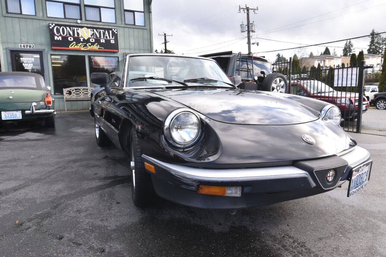 1987 Alfa Romeo Spider for sale at Continental Motors Inc in Lake Forest Park, WA