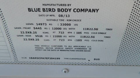 2014 Blue Bird Vision