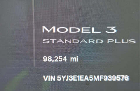 2021 Tesla Model 3 Standard Range Plus