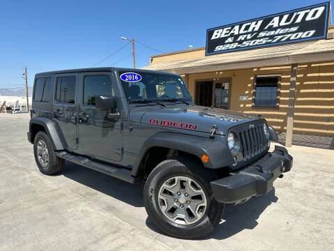 2016 Jeep Wrangler Unlimited for sale at Beach Auto and RV Sales in Lake Havasu City AZ
