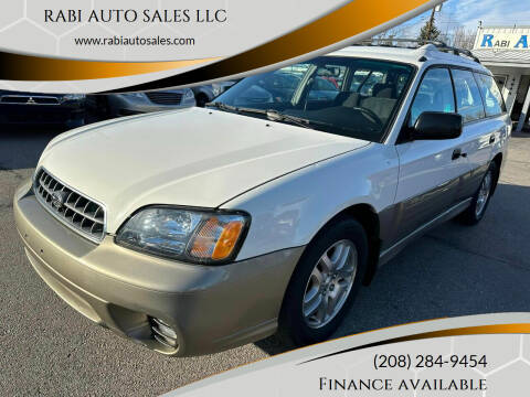 2000 Subaru Outback for sale at RABI AUTO SALES LLC in Garden City ID