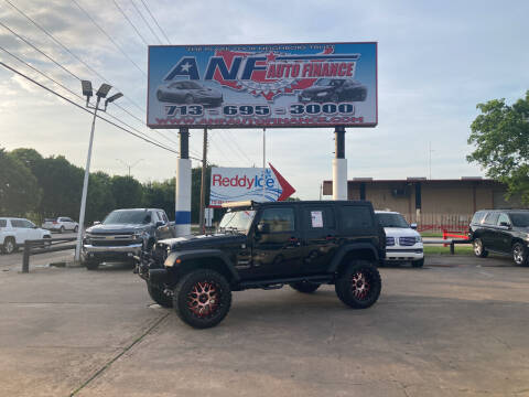 2015 Jeep Wrangler Unlimited for sale at ANF AUTO FINANCE in Houston TX