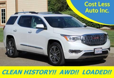 2017 GMC Acadia for sale at Cost Less Auto Inc. in Rocklin CA