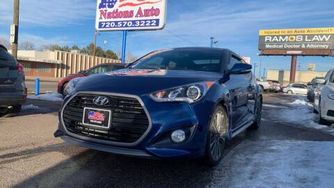 2016 Hyundai Veloster for sale at Nations Auto Inc. II in Denver CO