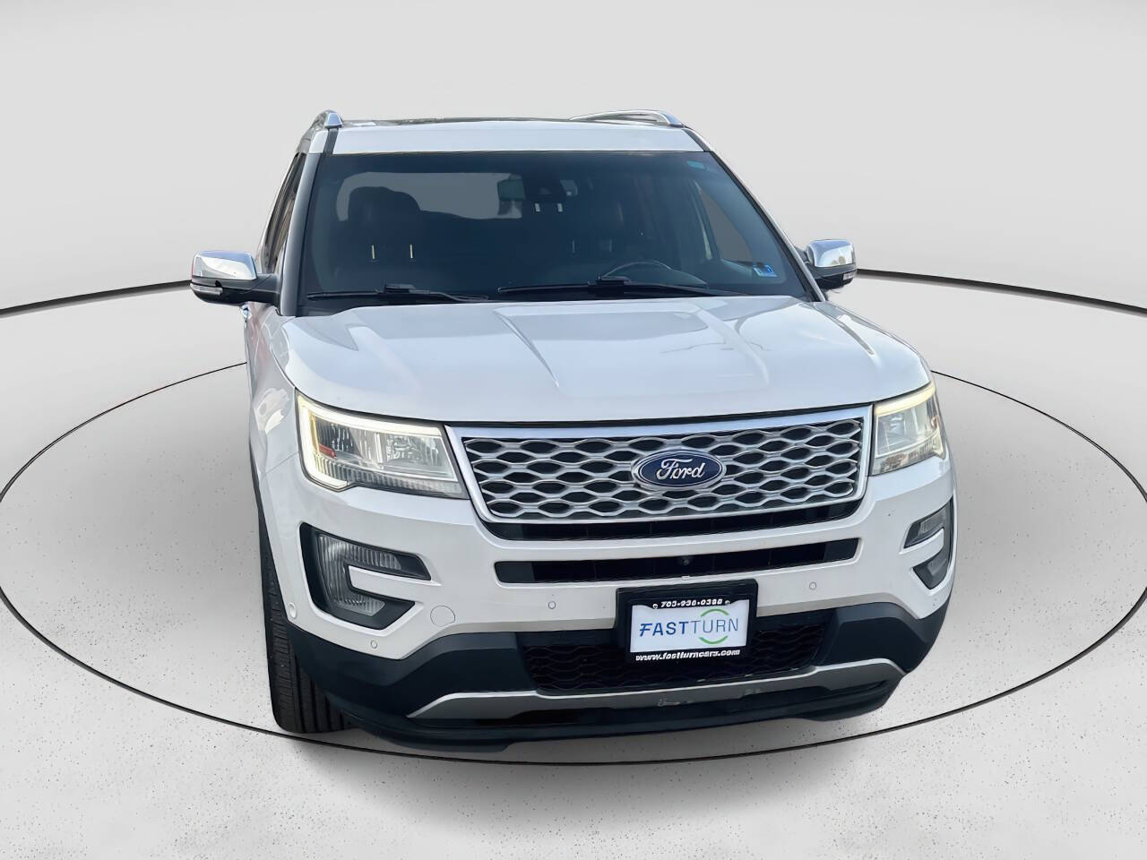 White Platinum Metallic Tri-Coat 2016 Ford Explorer Platinum AWD Platinum 4dr SUV 2