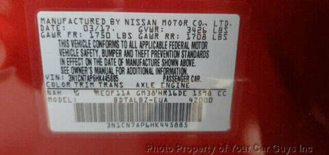 2017 Nissan Versa 1.6 SV