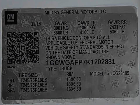 2019 Chevrolet Express 2500