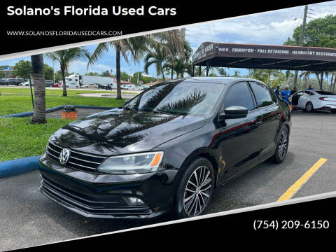 2016 Volkswagen Jetta for sale at SOLANOS & SANCHEZ AUTO SALES C in Hollywood FL