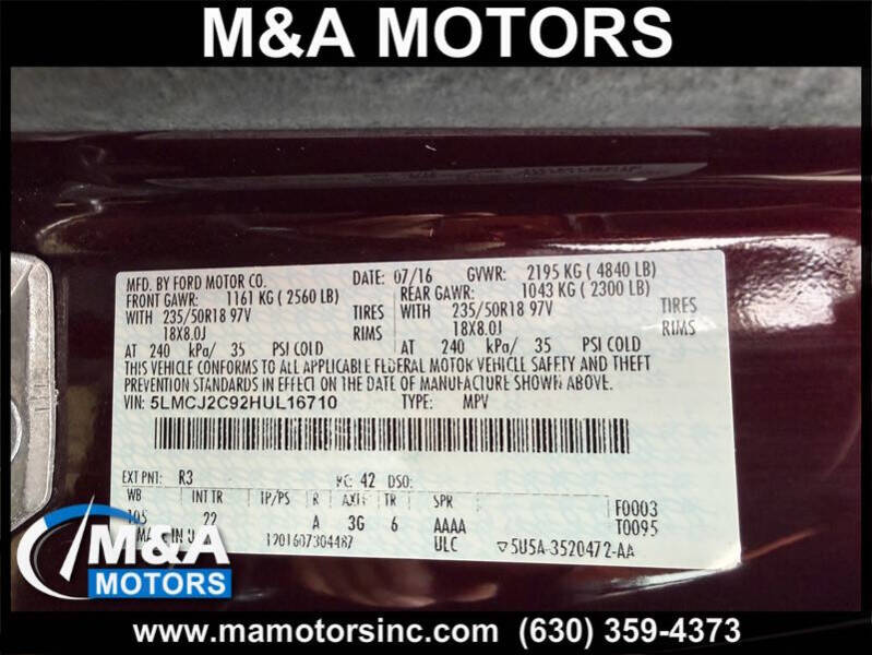 2017 Lincoln MKC Select