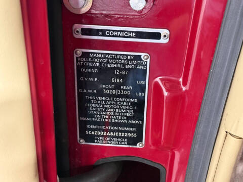 1988 Rolls-Royce Corniche