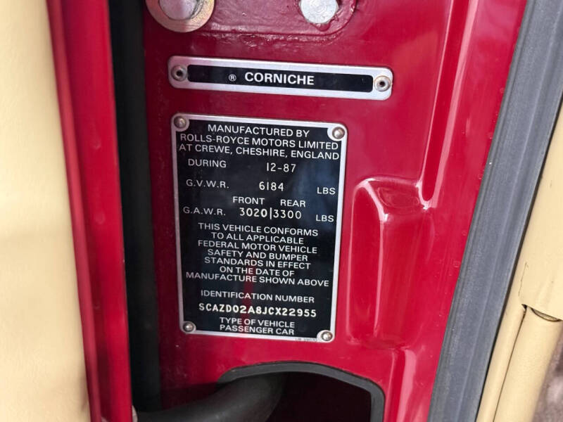 1988 Rolls-Royce Corniche