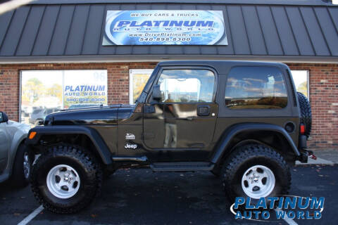 Jeep Wrangler For Sale in Fredericksburg, VA - Platinum Auto World